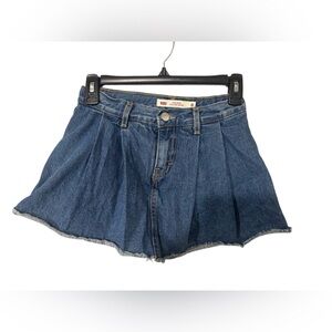 Levi's Jean High Rise Pleated Skort Size 8